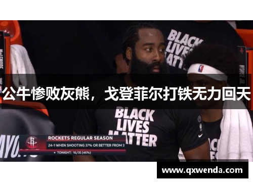 公牛惨败灰熊，戈登菲尔打铁无力回天
