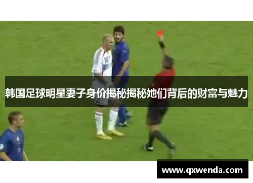 韩国足球明星妻子身价揭秘揭秘她们背后的财富与魅力